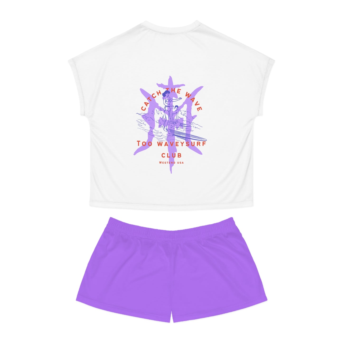 Women's “SURFBOARD” Short Pajama Set