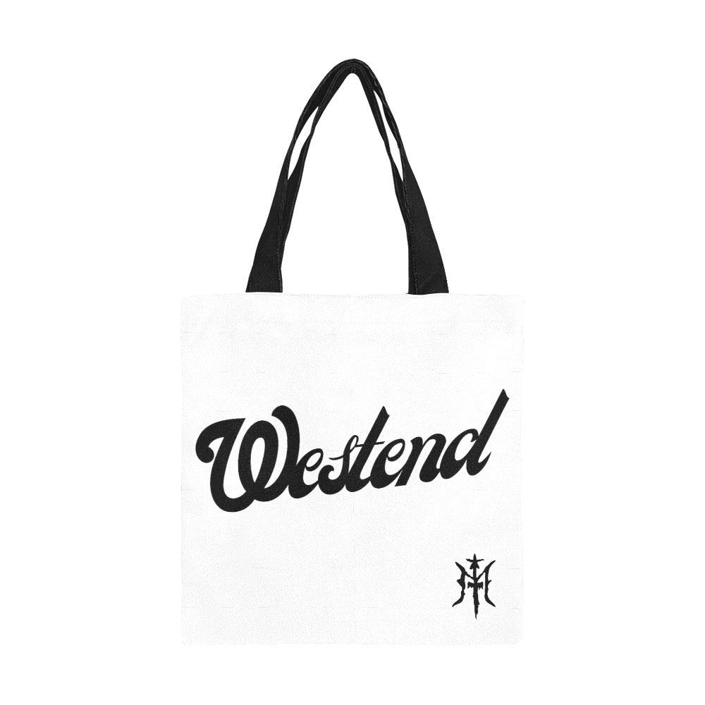 "WESTENDTOTESUMN" Canvas Tote Bag White