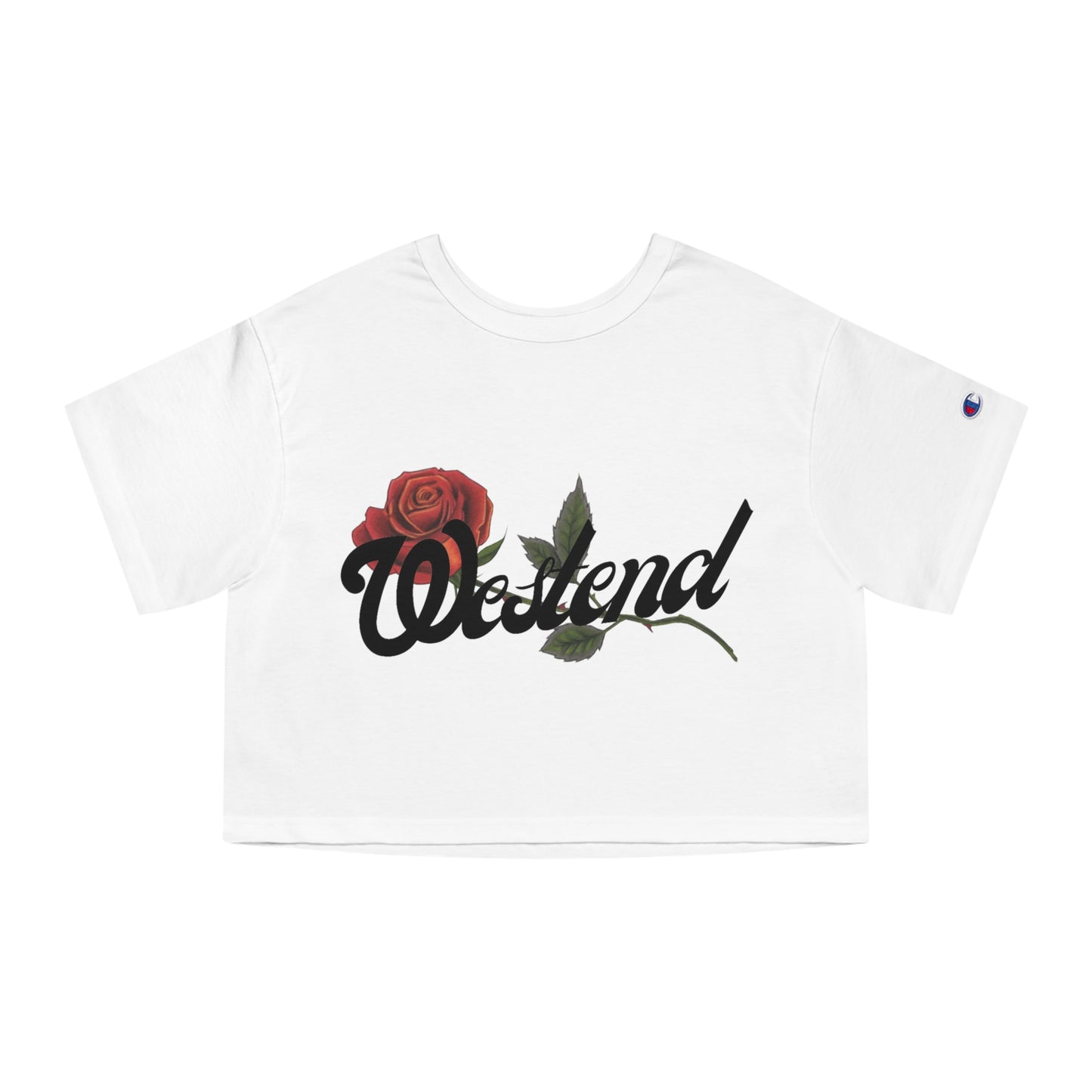 Champion x MYTWINFOREVER “WESTENDWITLOVE” Women's Heritage Cropped T-Shirt