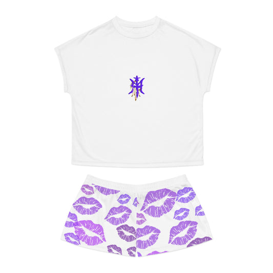 Women's “LEANKISS” Short Pajama Set