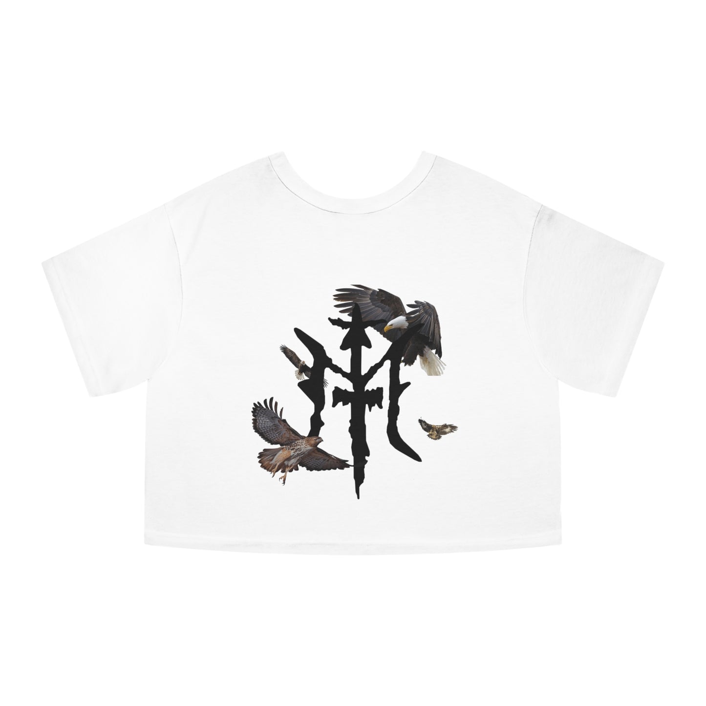 Champion x MYTWINFOREVER “BIRDTALK”  Women's Heritage Cropped T-Shirt