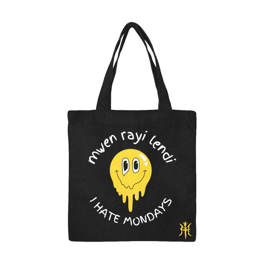 "IHATEMONDAYS" Canvas Tote Bag All Over Print Canvas Tote Bag/Small (Model 1697)