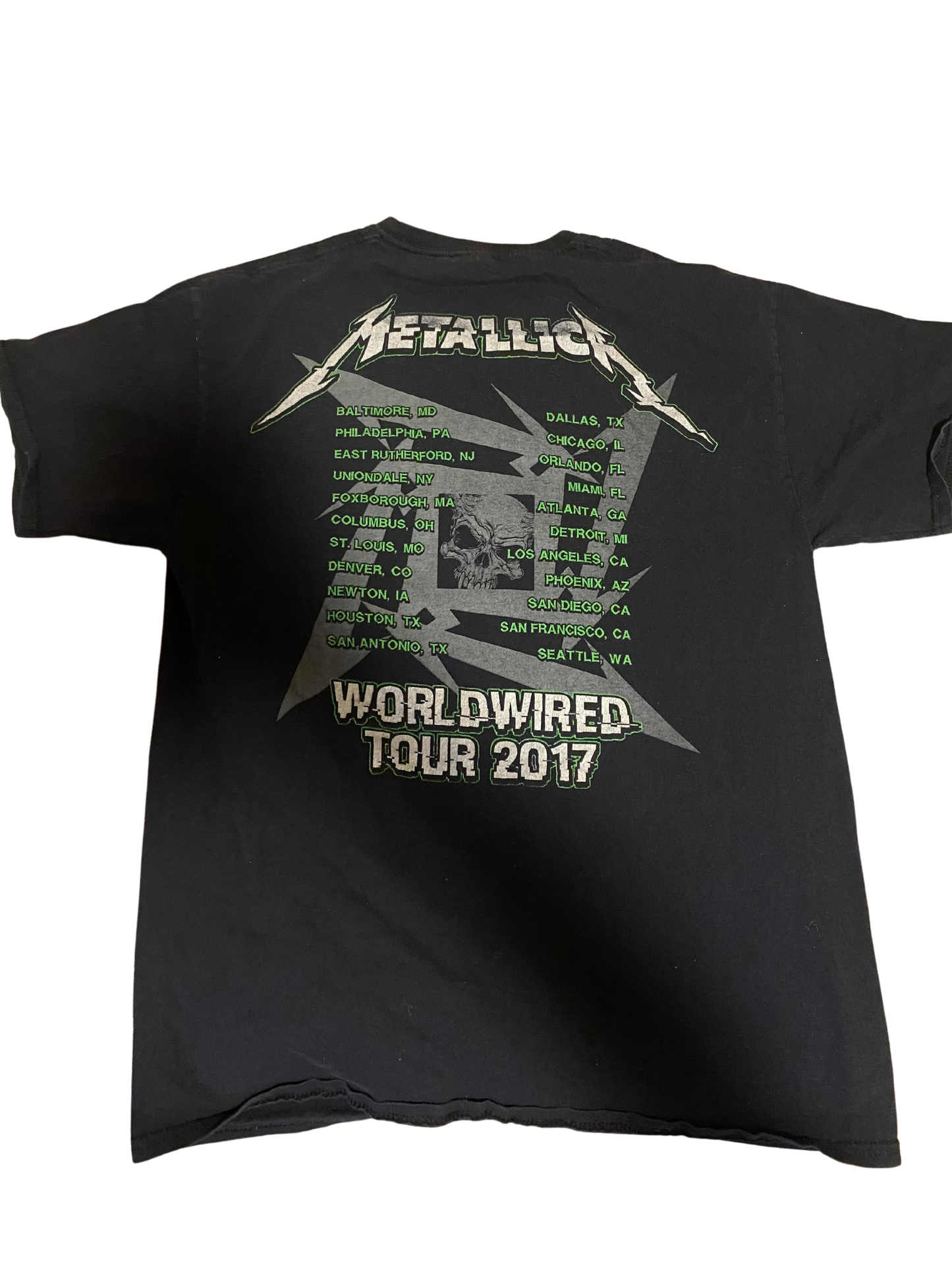 METALLICA WORKDWIERD TOUR CONCERT TEE