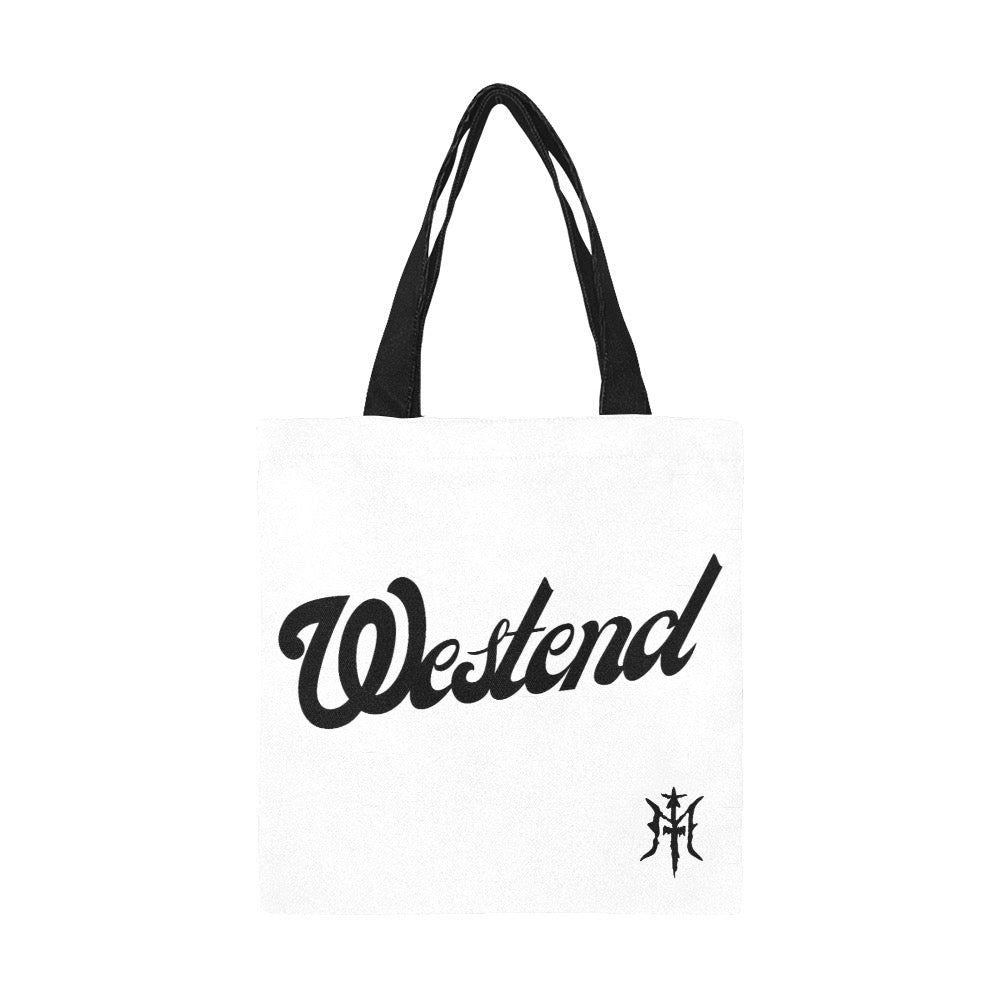 "WESTENDTOTESUMN" Canvas Tote Bag White