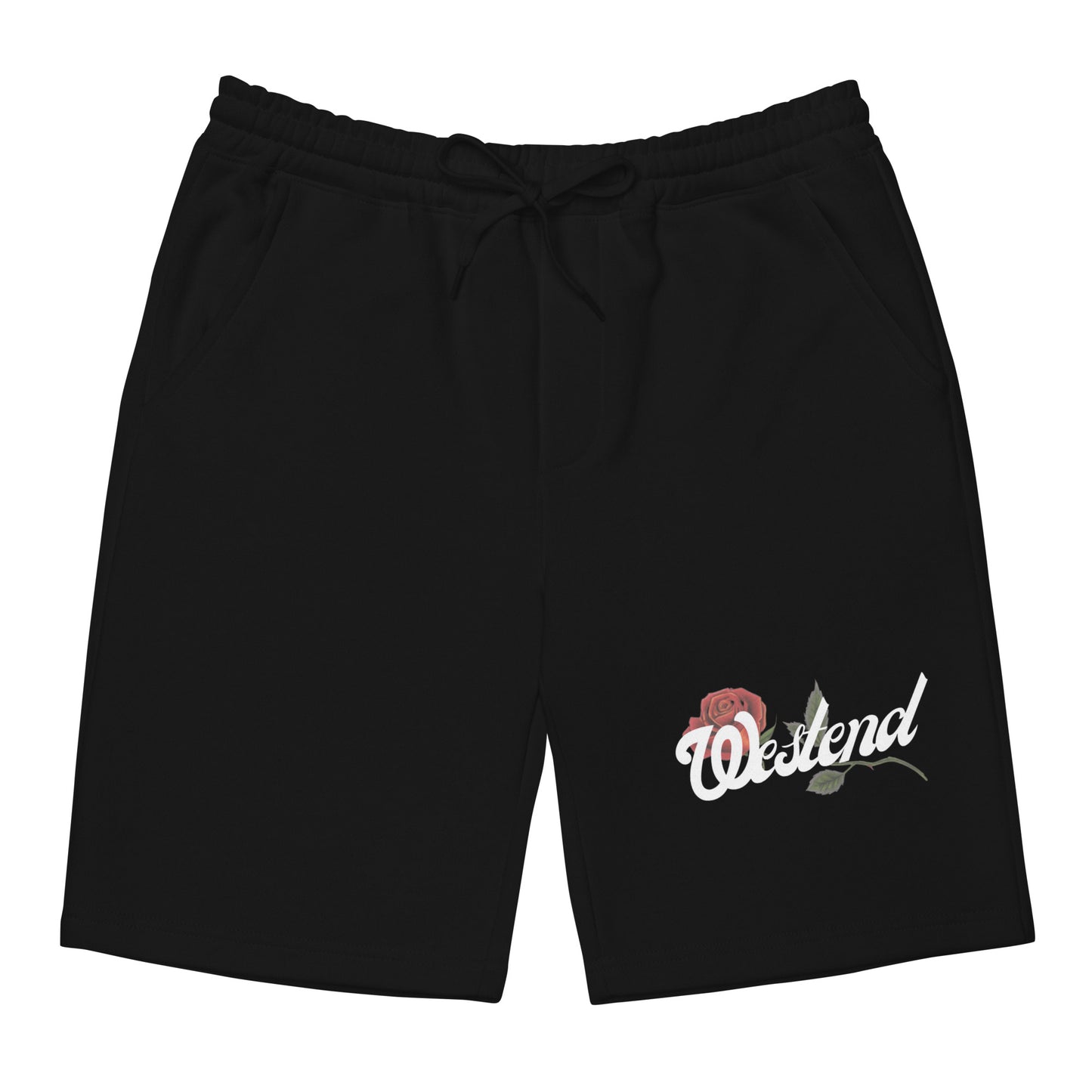 “WESTEND” Unisex fleece shorts BLACK